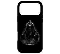 Custodia per iPhone 17 Pro Max Freyja Dea norrena con nebbia di gatti