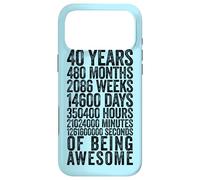 Custodia per iPhone 17 Pro Max Funny 40th Birthday Shirt Old Meter Funny 40 Year Old Gifts