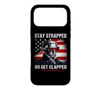 Custodia per iPhone 17 Pro Max Funny 4th Of July Stay Strapped Or Get Clapped