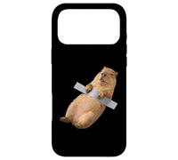 Custodia per iPhone 17 Pro Max Funny Baby Capybara Duct Tape Meme Cute Pup Rodent Humor Art