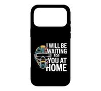 Custodia per iPhone 17 Pro Max Funny Baseball Catcher Daying Waiting For You At Home