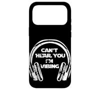 Custodia per iPhone 17 Pro Max Funny Beatmaker Gamer Headset Can't Hear You I'm Vibing