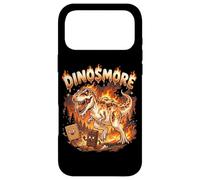 Custodia per iPhone 17 Pro Max Funny Camping Smores T-Rex Dinosaur Campfire S'mores Joke