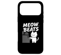 Custodia per iPhone 17 Pro Max Funny Cat Playing Piano Meow Beats Music Lover