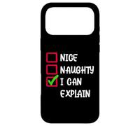 Custodia per iPhone 17 Pro Max Funny Christmas Santa Clause Checklist Quotes Graphic