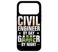 Custodia per iPhone 17 Pro Max Funny Civil Engineer By Day Gamer By Night Engineering
