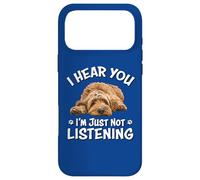 Custodia per iPhone 17 Pro Max Funny Cute Hear You Not Listening Goldendoodle Doodle Lover