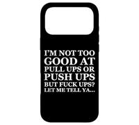 Custodia per iPhone 17 Pro Max Funny Dad Joke Adult Father's Day Pushups & Pullups Failure