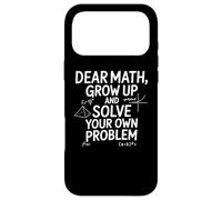 Custodia per iPhone 17 Pro Max Funny Dear Math Grow Up Solve Your Problems Teens Trendy