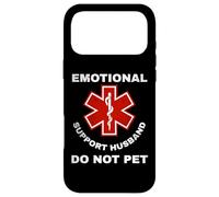 Custodia per iPhone 17 Pro Max Funny Emotional Support Husband Do Not Pet