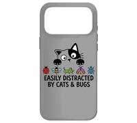 Custodia per iPhone 17 Pro Max Funny Entomologist Saying Easily Distracted By Cats And Bugs