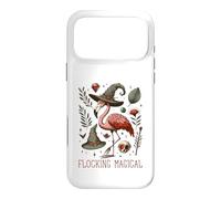 Custodia per iPhone 17 Pro Max Funny Flamingo Pun Flocking Magical Pagan Wiccan Witch