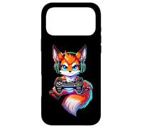 Custodia per iPhone 17 Pro Max Funny Gamer Fox Videogiochi Ragazzi Ragazze Bambini