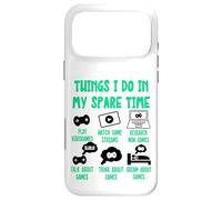 Custodia per iPhone 17 Pro Max Funny Gamer Videogame Things I Do in my Spare Time, Gaming
