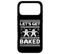 Custodia per iPhone 17 Pro Max Funny Gingerbread Let's Get Baked Holiday Party Design Style