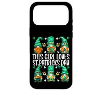 Custodia per iPhone 17 Pro Max Funny Gnomes For Women This Girl Loves St. Patricks Day