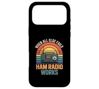 Custodia per iPhone 17 Pro Max Funny Ham Radio funziona quando tutto il resto fallisce sarcastico