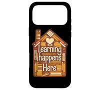 Custodia per iPhone 17 Pro Max Funny Homeschool Teacher Student Home Education Learning