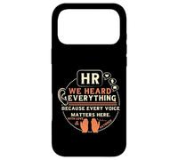 Custodia per iPhone 17 Pro Max Funny HR We Heard Everything Human Resources Professional