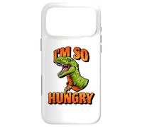 Custodia per iPhone 17 Pro Max Funny I'm So Hungry Pizza Tyrannosaurus Rex Dino Dinosaur