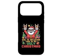 Custodia per iPhone 17 Pro Max Funny Inflation This is My Ugly Christmas Rock n Roll Santa