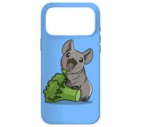 Custodia per iPhone 17 Pro Max Funny Kawaii Kids Broccoli Black Hairless Guinea Pig Lover