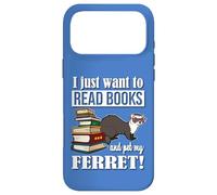 Custodia per iPhone 17 Pro Max Funny Kids Girls Boys Cute Read Books & Pet Ferret Lover