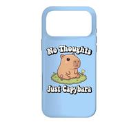 Custodia per iPhone 17 Pro Max Funny Kids Kawaii Meme Chill No Thoughts Just Capybara Vibes