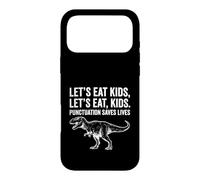 Custodia per iPhone 17 Pro Max Funny Let's Eat Kids Punteggiatura salva vite grammatica