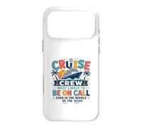 Custodia per iPhone 17 Pro Max Funny Matching Family Cruise Crew Most Likely to Be On Call