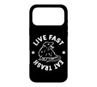 Custodia per iPhone 17 Pro Max Funny Mens Womens Meme Live Fast Eat Trash Possum Lover