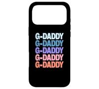 Custodia per iPhone 17 Pro Max Funny Modern Repeated Text Design G-Daddy Grandpa Granddad