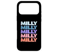 Custodia per iPhone 17 Pro Max Funny Modern Repeated Text Design Milly