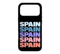 Custodia per iPhone 17 Pro Max Funny Modern Repetitive Text Design Spain Spaniard Europe