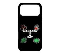 Custodia per iPhone 17 Pro Max Funny Office Humor Manager Is A Cat Feline Boss