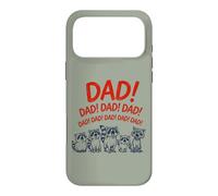 Custodia per iPhone 17 Pro Max Funny Raccoon Dad Yelling Raccoons Father's Day