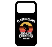 Custodia per iPhone 17 Pro Max Funny Retro Vintage Hide & Seek Champion El Chupacabra Lover