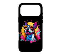 Custodia per iPhone 17 Pro Max Funny Retro Vintage Mens Womens 80s 90s Boston Terrier Lover