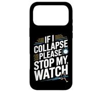 Custodia per iPhone 17 Pro Max Funny Runner Stop My Watch Running