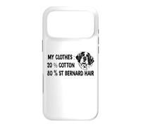 Custodia per iPhone 17 Pro Max Funny San Bernard i miei vestiti 80 St Bernard Capelli