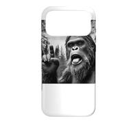 Custodia per iPhone 17 Pro Max Funny Sasquatch Bigfoot Rock On Selfie With UFO Alien