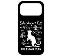 Custodia per iPhone 17 Pro Max Funny Science Schrödinger's Cat Escape Plan Funny Cat Kitten