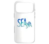 Custodia per iPhone 17 Pro Max Funny Sea Ya Sea Glass Watercolor Cute Beach Lovers