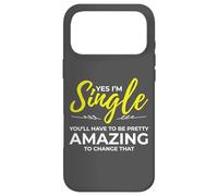 Custodia per iPhone 17 Pro Max Funny Single Person for Women Yes Im Single Dating