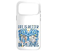 Custodia per iPhone 17 Pro Max Funny Sleep Quote Life Is Better In Pajamas Gnome Mom & Dad