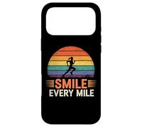 Custodia per iPhone 17 Pro Max Funny Smile Every Mile Cool Running Runner Saying Citazione