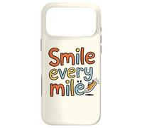 Custodia per iPhone 17 Pro Max Funny Smile Every Mile Cool Running Runner Saying Citazione