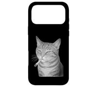 Custodia per iPhone 17 Pro Max Funny Smoking Cat Meme Cigarette Grunge Aesthetic