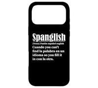 Custodia per iPhone 17 Pro Max Funny Spanglish Dizionario Definizione Spagnolo Inglese
