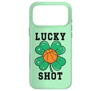 Custodia per iPhone 17 Pro Max Funny St Patricks Mens Basketball Shamrock Charm Lucky Shot